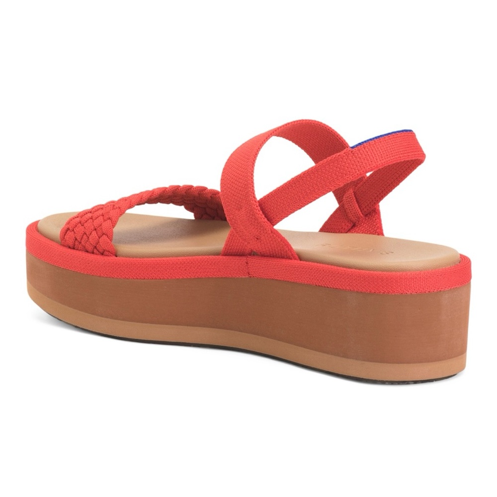 Rothy’s Stylish Red Platform Sandals - Picture 2 of 10
